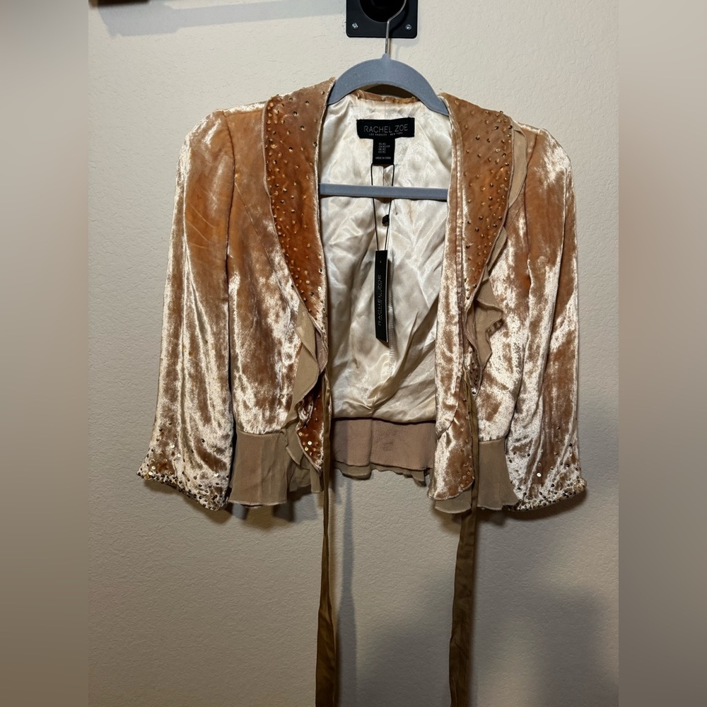 Gold Rachel Zoe sweater